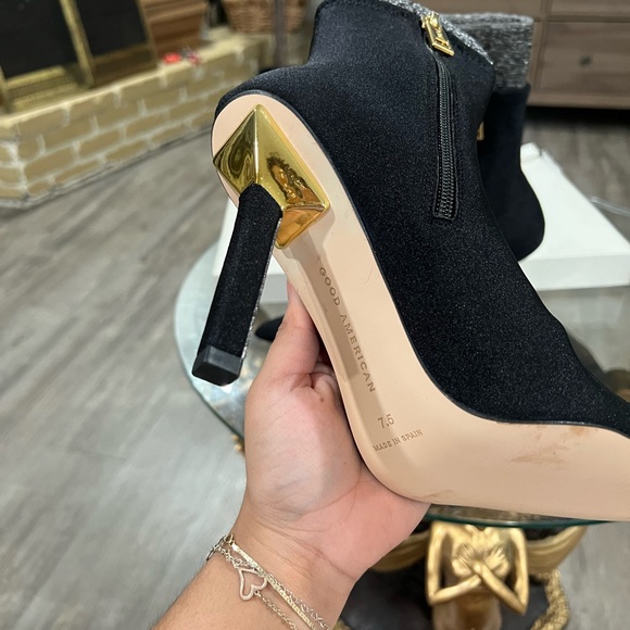 SOLD💐 GOOD AMERICAN ankle shine boots ✨ - Picture 3 of 9